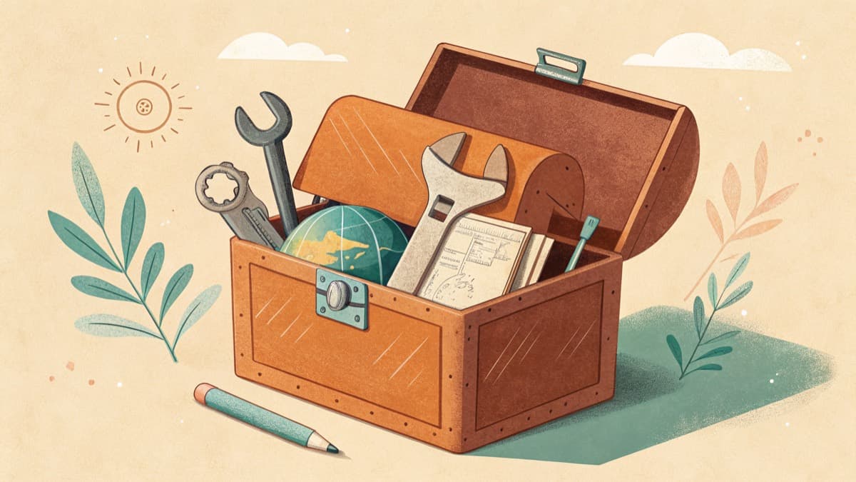 Четыре переходника-инструмента, подключённые к одному центральному разъёму